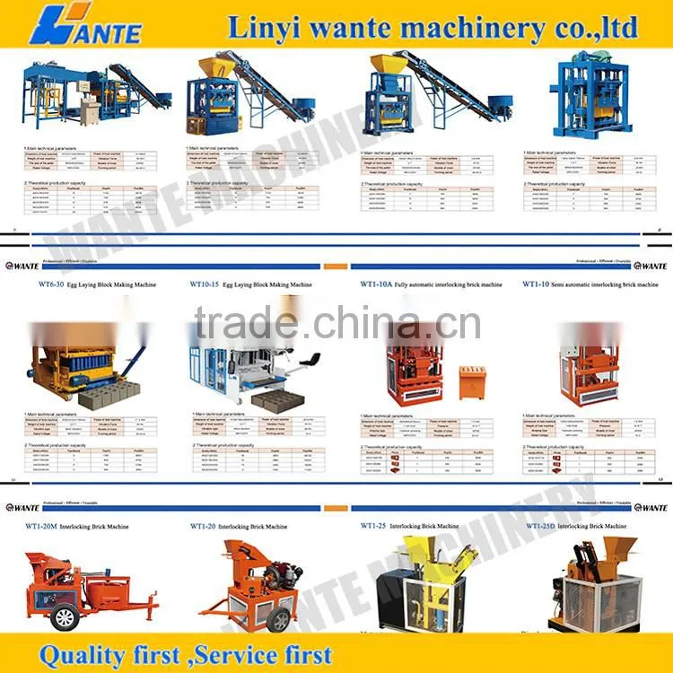 One belt and one road special machine QT6-15 concrete block making machine