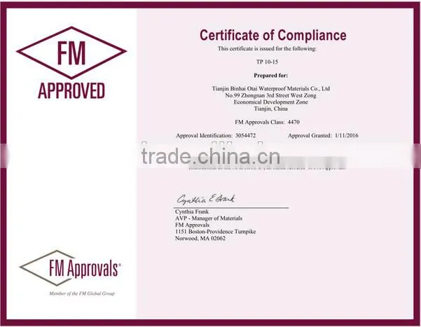 TPO Waterproof Menbrane / sheets roofing / waterproofing material