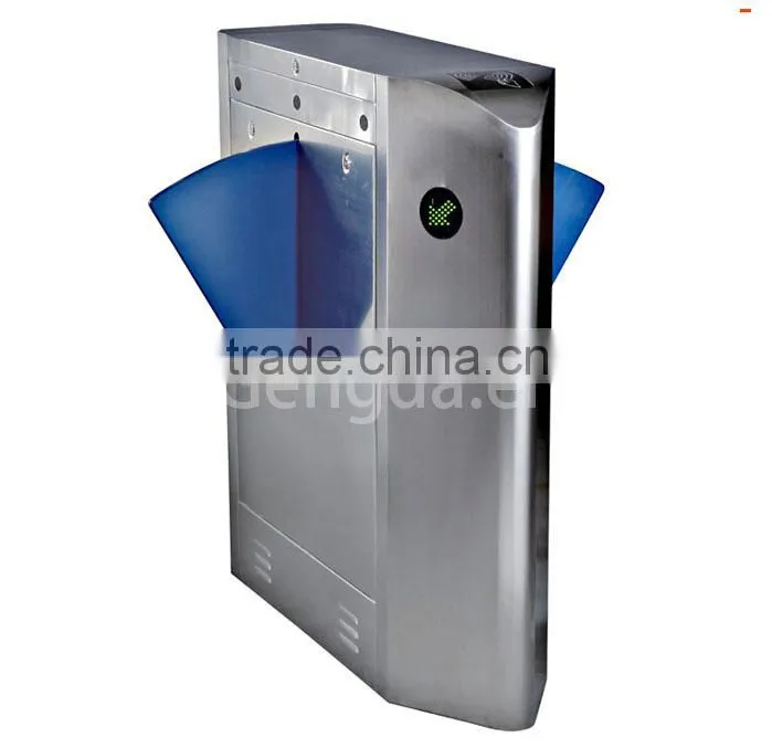 Semi automatic bus and railway stations flap turnstile