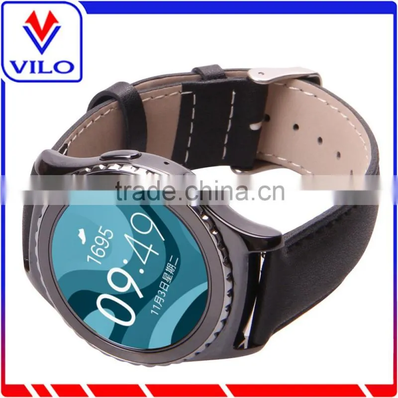 Genuine leather watch strap band waterproof leather watch strap for Samsung