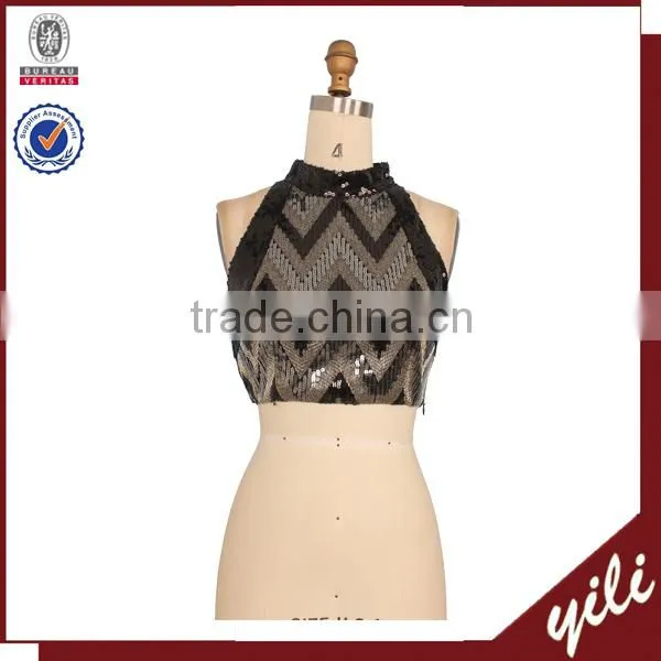 latest sequin belly dance sofia the first adult costume tops alibaba China