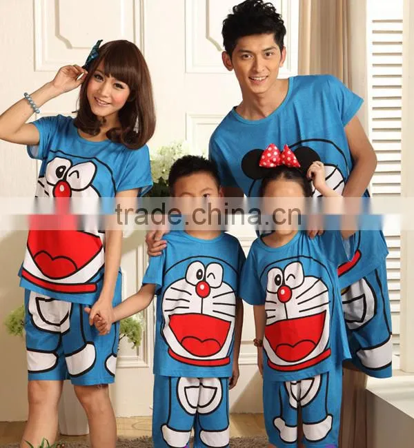 cartoon fans cute doraemon printing fabric with logo printing