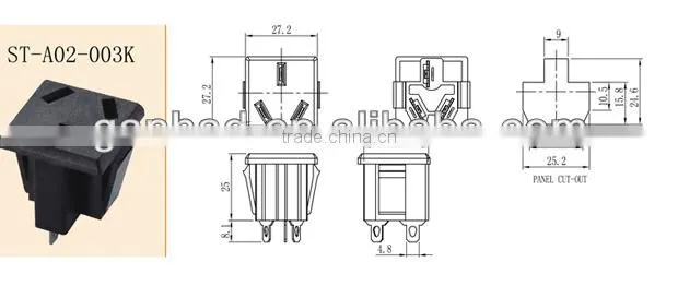 AC inlet C13 plug socket