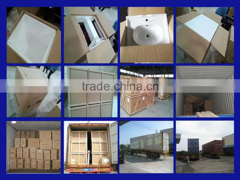 2014 new style modern cheap wood cabinet slim bathroom cabinets