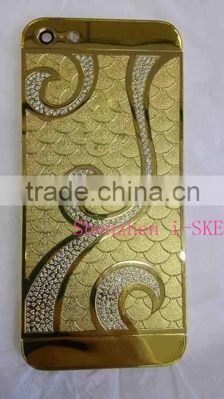 New product from China manufacturer for iPhone 5se gold plating housing