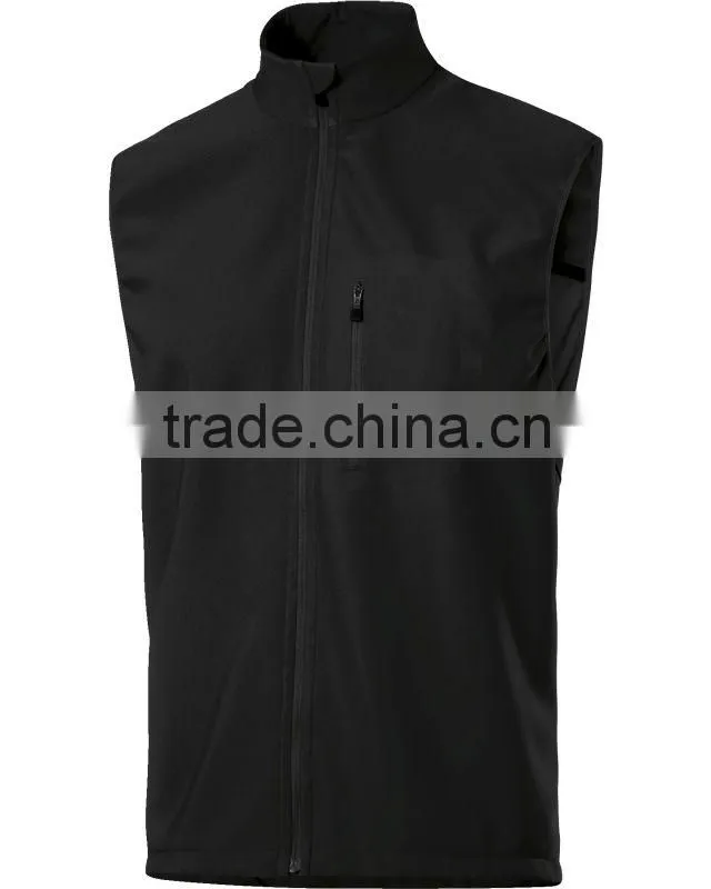 mens stylish functional outdoor softshell waterproof vest