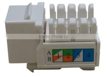 High quality Cat 5e UTP Keystone Jack 90 degree