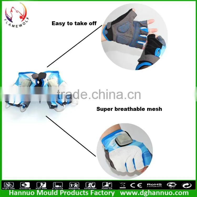 Factory Logo are supported bicycle gloves with lights