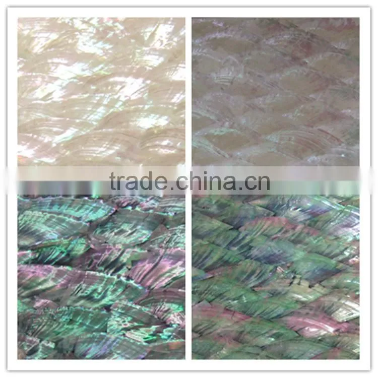 low price high quality natur alabalone/paua mother of pearl shell paper shell sheets