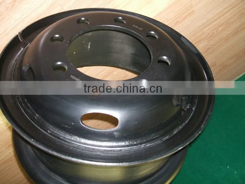 Heavy truck wheel 7.50V-20, industrial wheel for 10.00-20 tire