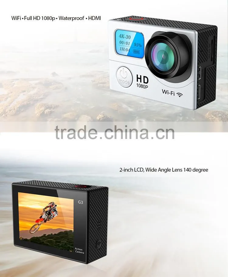 New Year Night Vision Portable Extreme Dual Screen Sports Action Video Camera