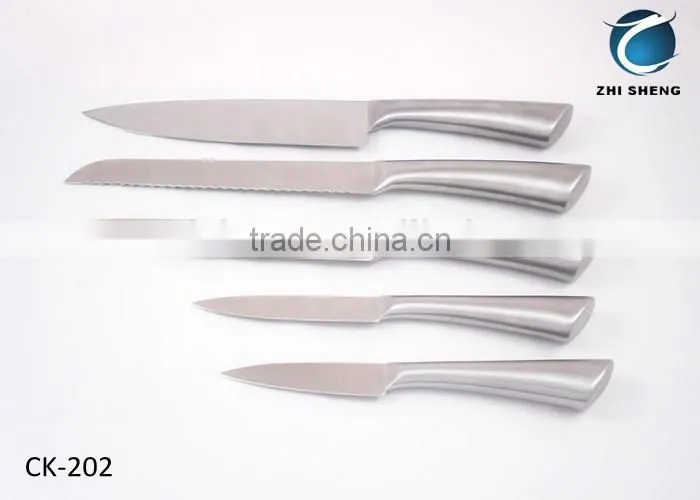 5pocs Hollow Handle Kitchen Knife Set