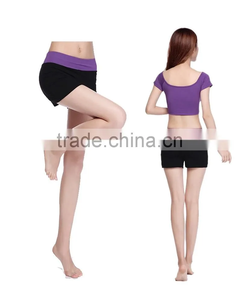 Custom Modal Fitness Yoga Shorts, Women Yoga Wear Wholesale