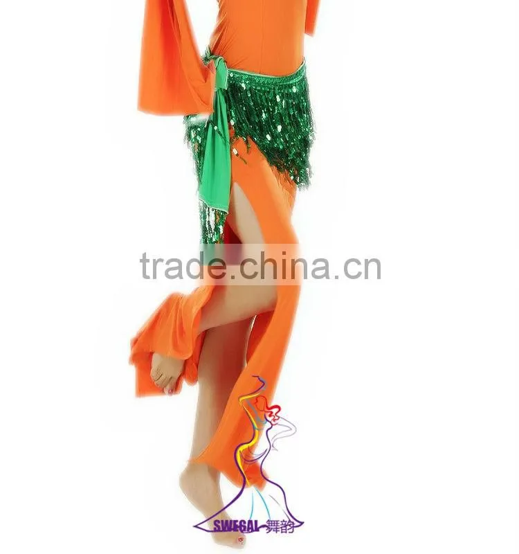SWEGAL J13055 bright sequin belly dance hip scarf