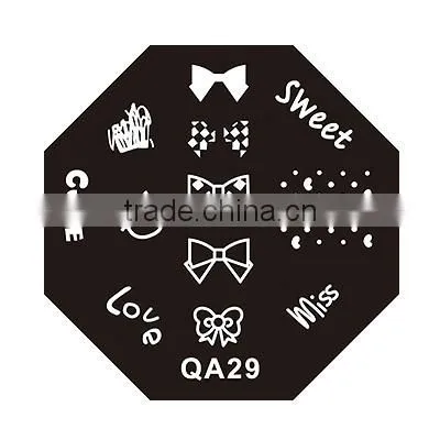 DIY nail art nail tools QA series stainless nail art stamping plates