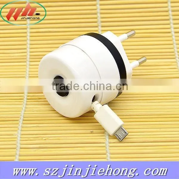 Small Order acceptable 5V 2A reasonable price Single usb port travel charger cable EU plug