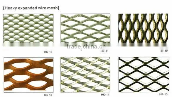 Expanded mesh fence