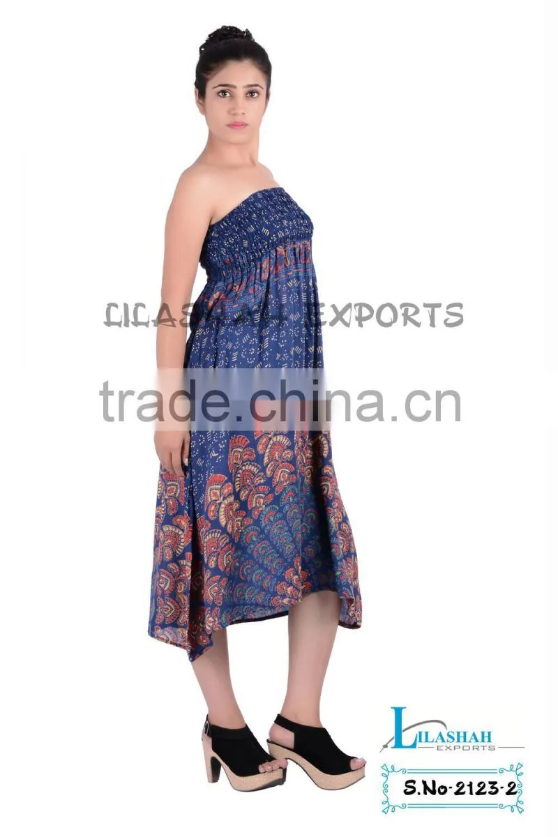2123 Rayon MandalaTube Dress rayon dress dresses Smoke Vestido Ropa Garments Manufacturer Jaipur India sun summer dress