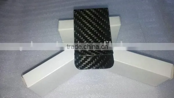 Personalized carbon fiber money clip