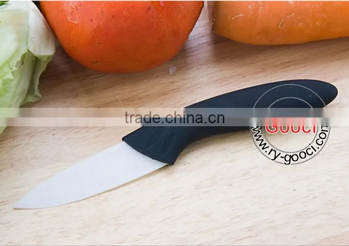 In green handle Ceramic Knife Cutlery Chef Knives White Blade Size 3" 4" 5" 6" 7"
