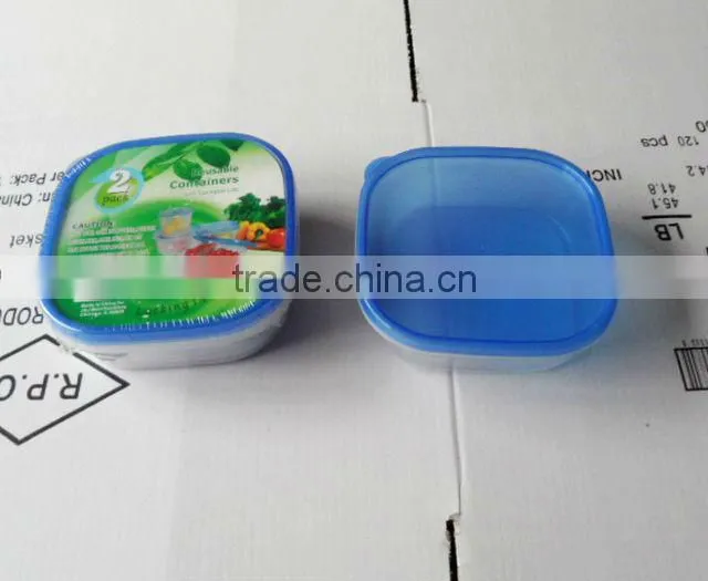 Plastic crisper vacuum box with lock