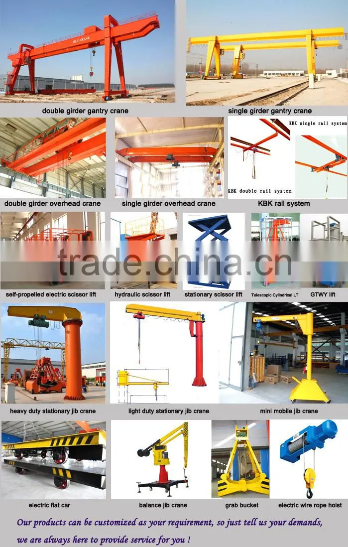High quality double beam trolley goliath crane