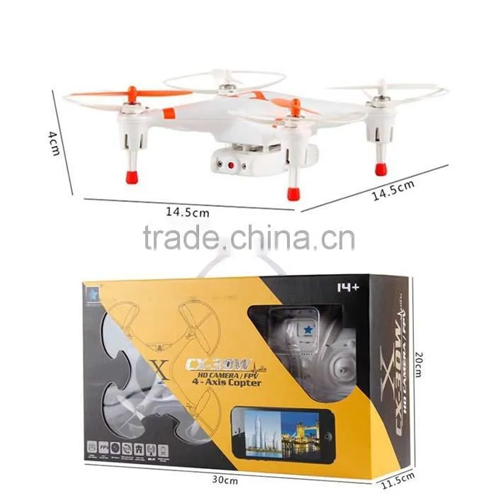 Cheerson CX-30S 4CH 2.4GHz 6-Axis Gyro Wifi Camera Quadcopter FPV Drone for iPhone Android control Real Time Video