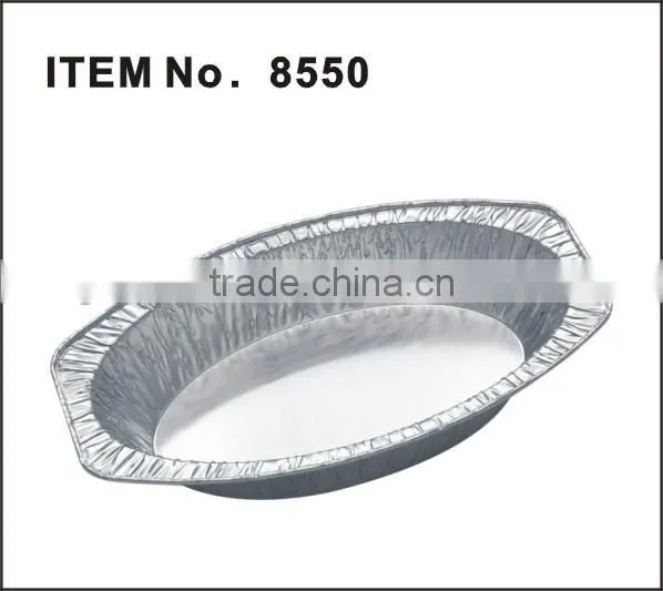 Oval Casserole Aluminum Foil cake Pan -Disposable Container Item no 8550