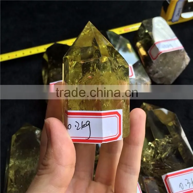 Natural Crystal Citrine Stone Wand Point Wholesale
