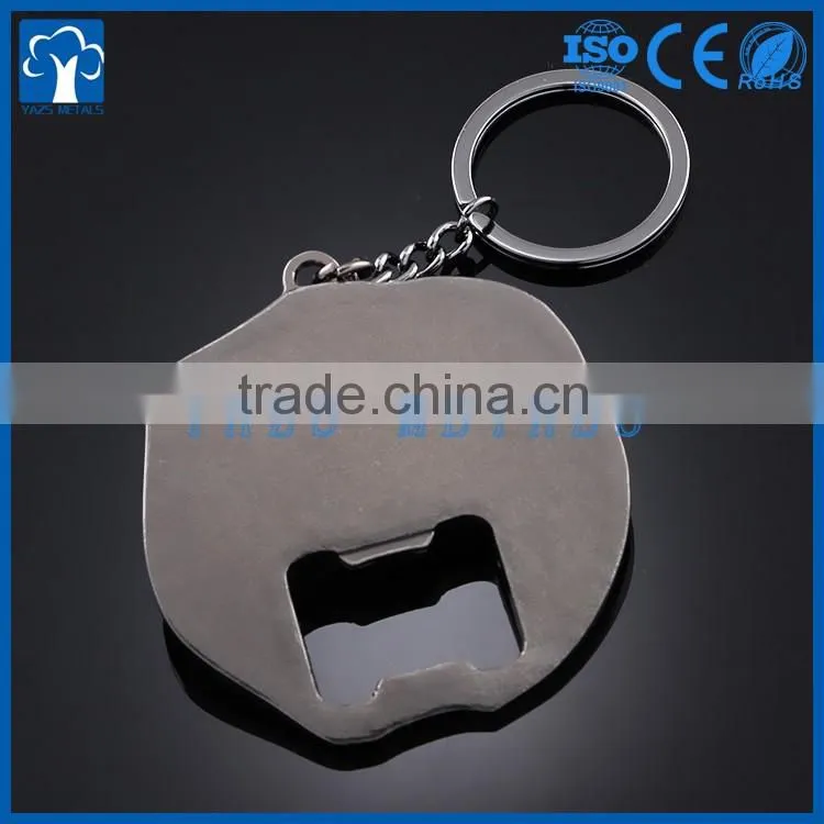 metal manufacturer custom metal bottle opener keyring