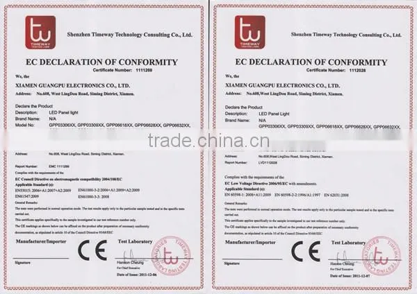 High efficiency led panel lighting 300*300mm