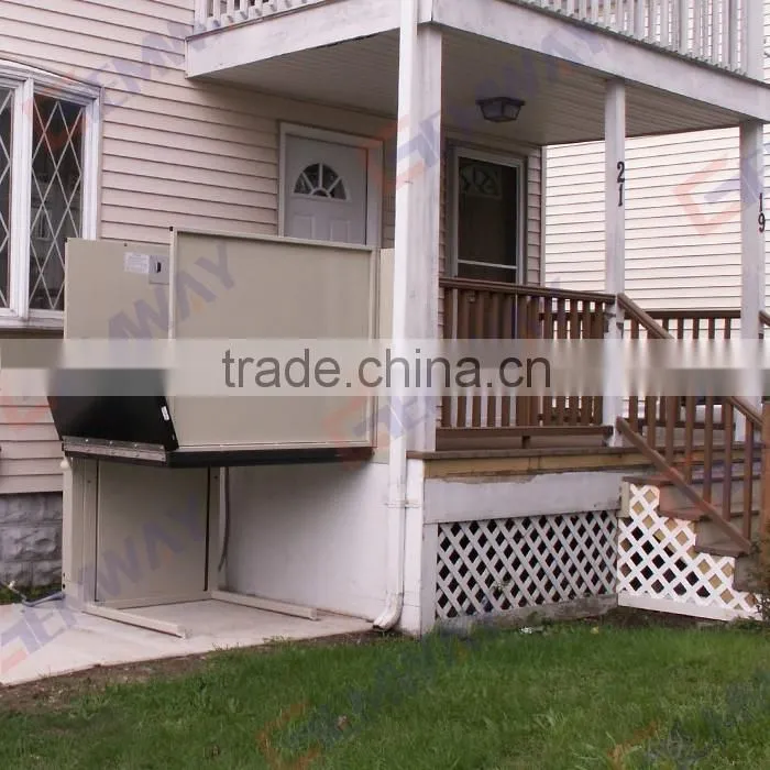 Factory price vertical hydraulic stair wheelchair lift for home