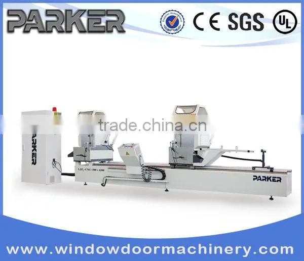 PVC profile cnc control Double Mitre Cutting Saw/upvc window frame cutting machine/PVC profile cutting machine