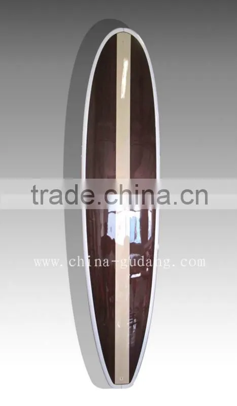 wood stripe supboard fiberglass stand up paddle board EPS sup board surfboard