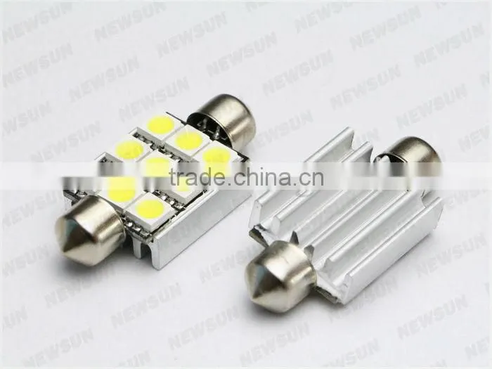 2014 unique design, aluminium alloy led interior light small led festoon bulb, 39mm 9smd 5050 chips 12V led dome light