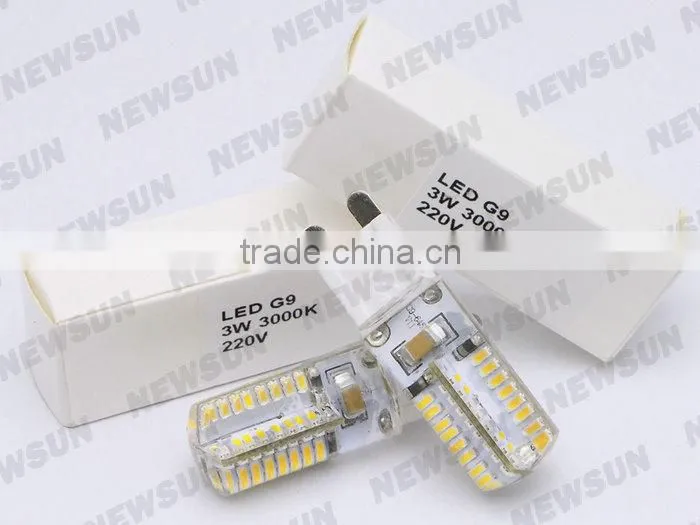 G9 Led Bulb Lamp 220V 3W LED Spotlight 3014 SMD White LED Corn Bulb Light warm white g9 led Crystal Chandelier Light