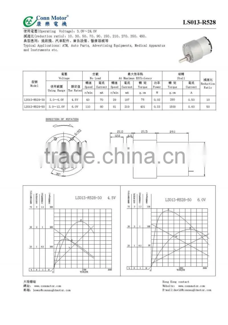 2015 New Arrival Nice looking 9v dc motor permanent magnet supplier