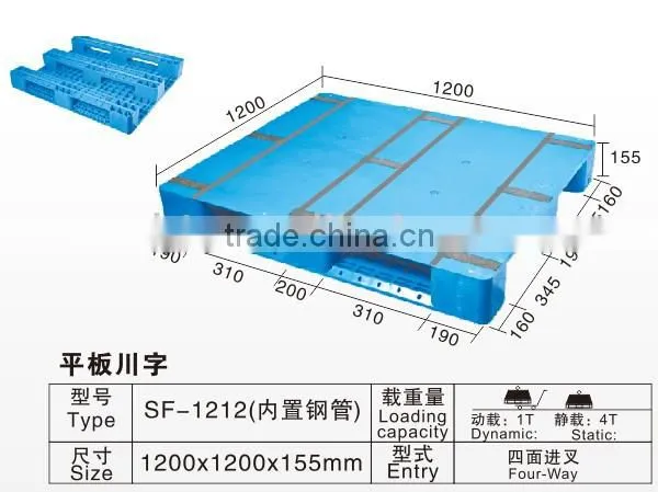 PE pallet, rotary plastic tray tray for food grade material OEN