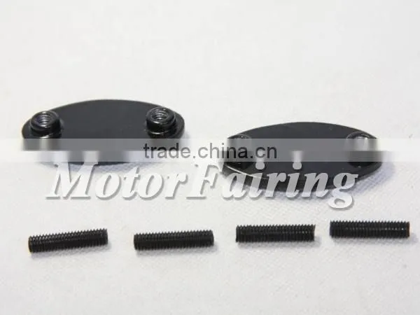 Mirror Base Plates for Kawasaki Ninja ZX6R ZX6RR 636 ZX10R 2005-2008 MT222-015 Black