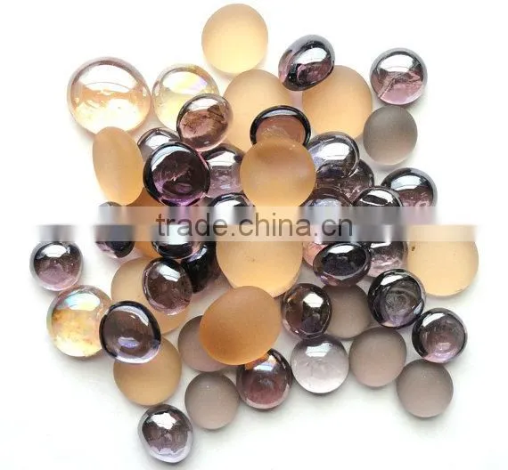 17-19mm, flat glass marble, glass gems, factory price