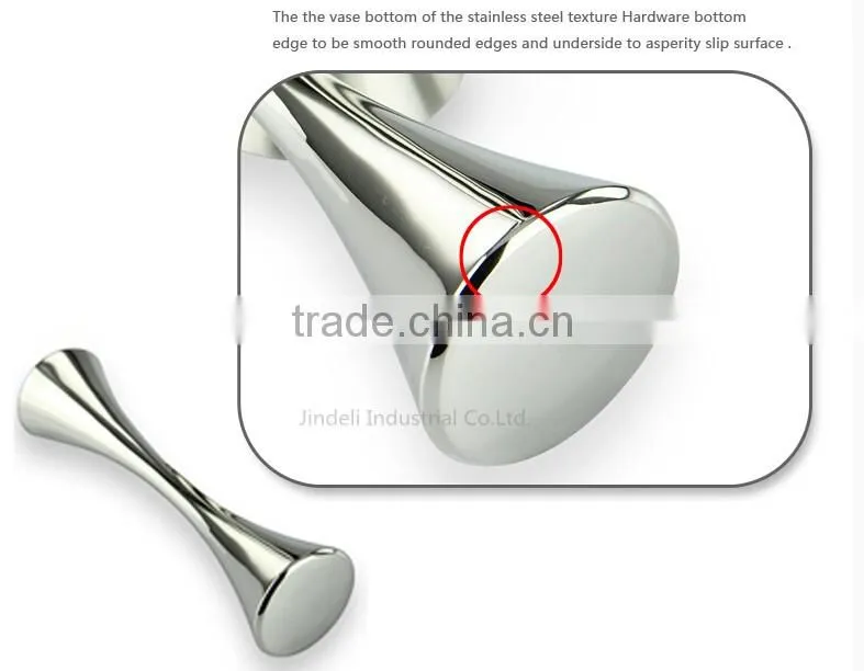 2016 decorative flower vase stainless steel metal vase