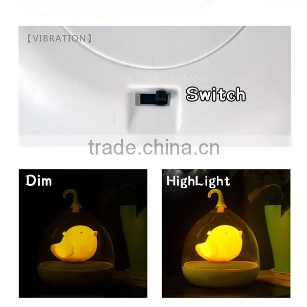 2015 New product Hot selling creative birdcage shaped lamp Lovely Touch Mini USB rechargeable LED Night Light