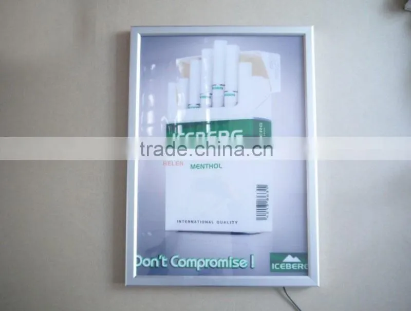 New product china supplier picture frame snap led slim light box wholesale