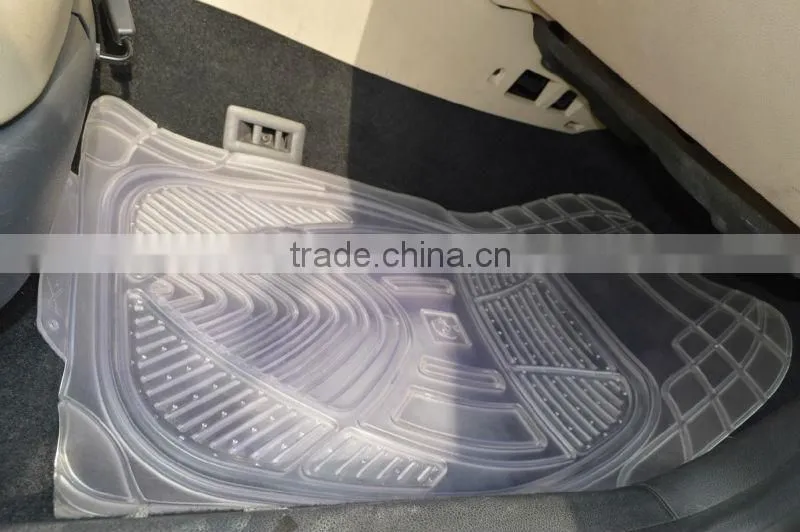 2016 Transparent PVC rubber Non-slip automobile floor mats