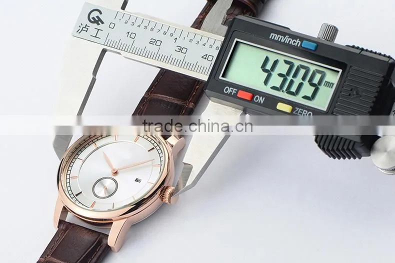 2015 Top Brand Best Fashion Genuine Leather Watches Men Wrist Watch,leather western wrist watches
