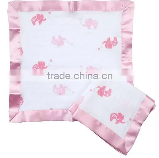 Pink Style and Girl Pattern Muslin Comforter Blanket
