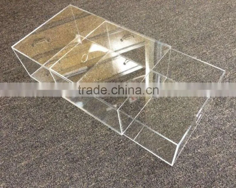with lid clear acrylic shoe box display case