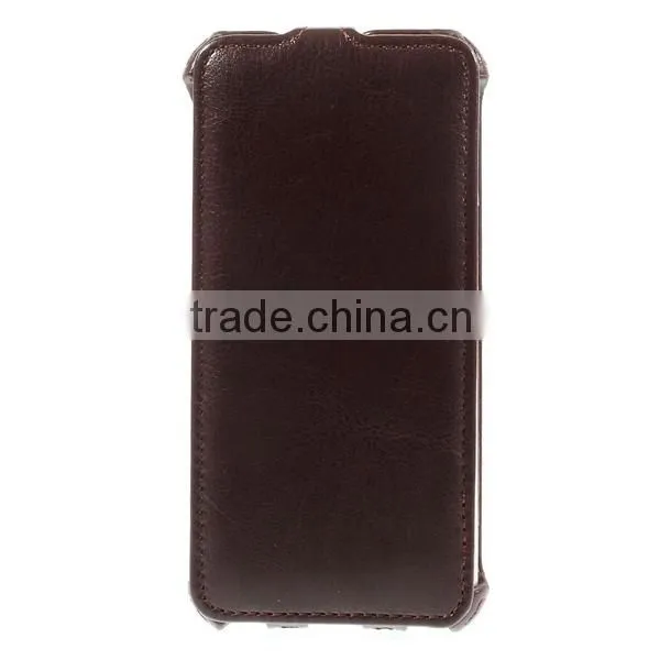 China Products Hot Selling Smart Phone Accessory Flip Down Wallet Cover For iPhone 6 Genuine Leather Case