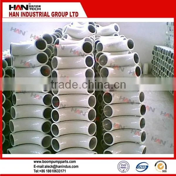 China machine/ Black iron carbon steel material a234 wpb / concrete pump pipe elbow