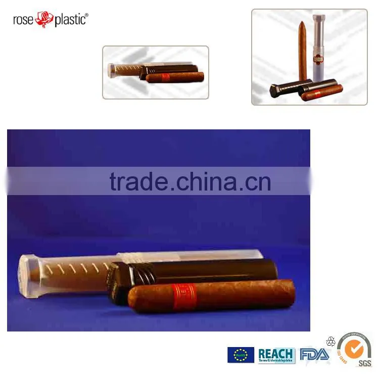 PP transparent PVC clear PE colorful plastic cigar packaging tubes Twist Pack DP